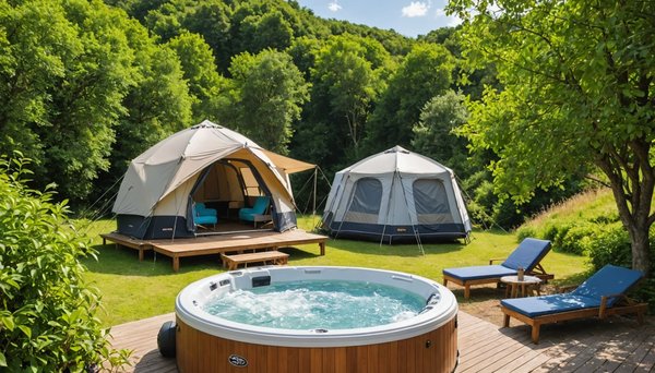 Camping avec jacuzzi privatif : luxe au bord de la mer
