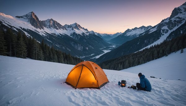 Camping en pleine montagne : vivre l'hiver autrement en savoie
